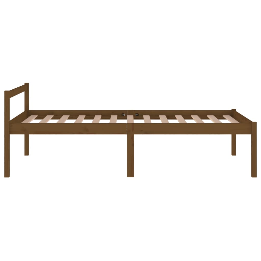 Bedframe Massief Grenenhout Honingbruin 100X200 Cm