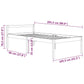 Bedframe Massief Grenenhout Honingbruin 100X200 Cm