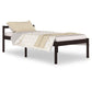 Bedframe Massief Grenenhout Zwart 100X200 Cm