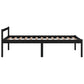 Bedframe Massief Grenenhout Zwart 100X200 Cm