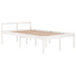 Bedframe Massief Grenenhout Wit 120X200 Cm