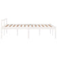 Bedframe Massief Grenenhout Wit 120X200 Cm