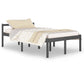 Bedframe Massief Grenenhout Grijs 120X200 Cm