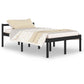 Bedframe Massief Grenenhout Zwart 120X200 Cm
