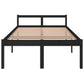 Bedframe Massief Grenenhout Zwart 120X200 Cm