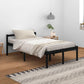 Bedframe Massief Grenenhout Zwart 120X200 Cm