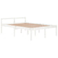 Bedframe Massief Grenenhout Wit 140X200 Cm