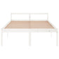 Bedframe Massief Grenenhout Wit 140X200 Cm