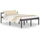 Bedframe Massief Grenenhout Grijs 140X200 Cm