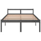 Bedframe Massief Grenenhout Grijs 140X200 Cm