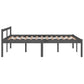 Bedframe Massief Grenenhout Grijs 140X200 Cm