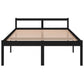 Bedframe Massief Grenenhout Zwart 140X200 Cm