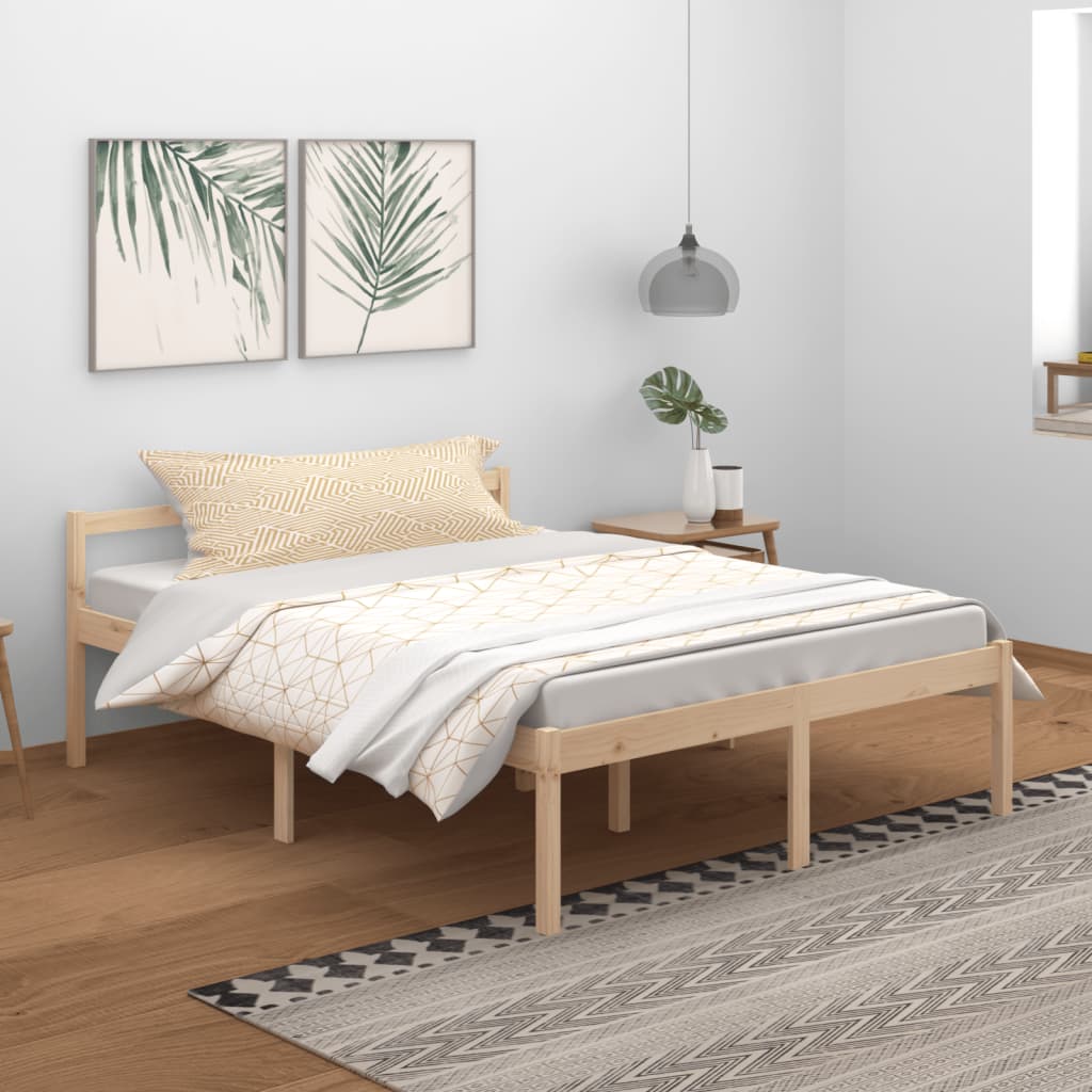 Bedframe Massief Grenenhout 150X200 Cm 5Ft King