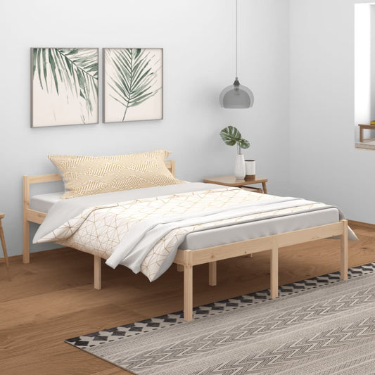 Bedframe Massief Grenenhout 150X200 Cm 5Ft King