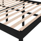 Bedframe Massief Grenenhout Zwart 150X200 Cm 5Ft King