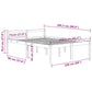 Bedframe Massief Grenenhout Zwart 150X200 Cm 5Ft King