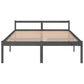 Bedframe Massief Grenenhout Grijs 160X200 Cm