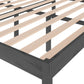 Bedframe Massief Grenenhout Grijs 160X200 Cm