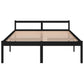Bedframe Massief Grenenhout Zwart 160X200 Cm