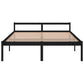 Bedframe Massief Grenenhout Zwart 180X200 Cm 6Ft Super King