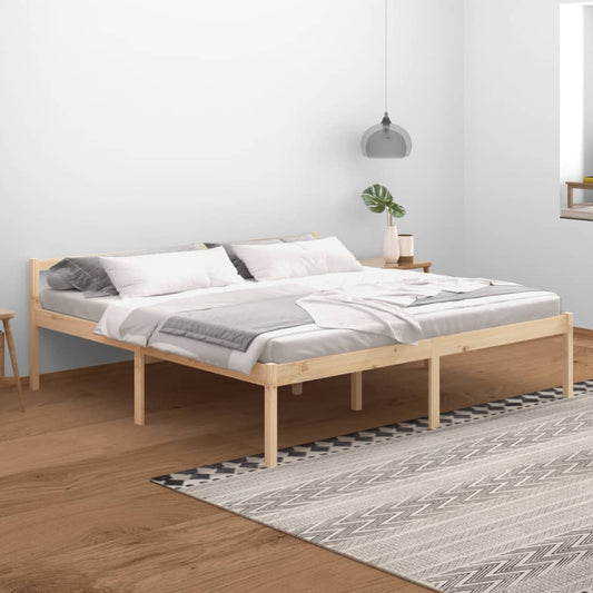 Bedframe Massief Grenenhout 200X200 Cm