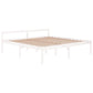 Bedframe Massief Grenenhout Wit 200X200 Cm