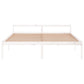 Bedframe Massief Grenenhout Wit 200X200 Cm