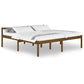 Bedframe Massief Grenenhout Honingbruin 200X200 Cm
