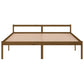Bedframe Massief Grenenhout Honingbruin 200X200 Cm