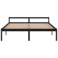 Bedframe Massief Grenenhout Zwart 200X200 Cm