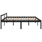 Bedframe Massief Grenenhout Zwart 200X200 Cm