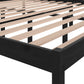 Bedframe Massief Grenenhout Zwart 200X200 Cm