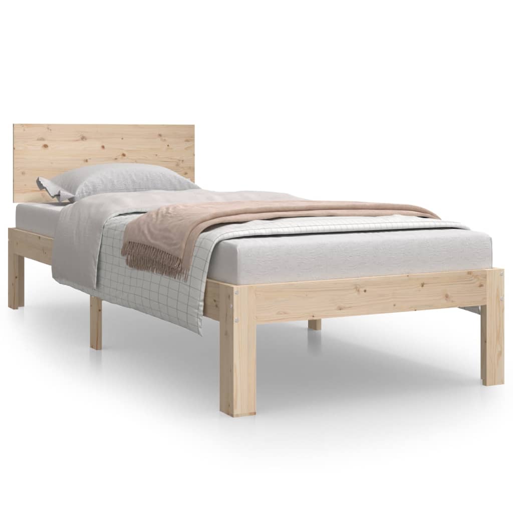 Bedframe Massief Hout 75X190 Cm 2Ft6 Small Single