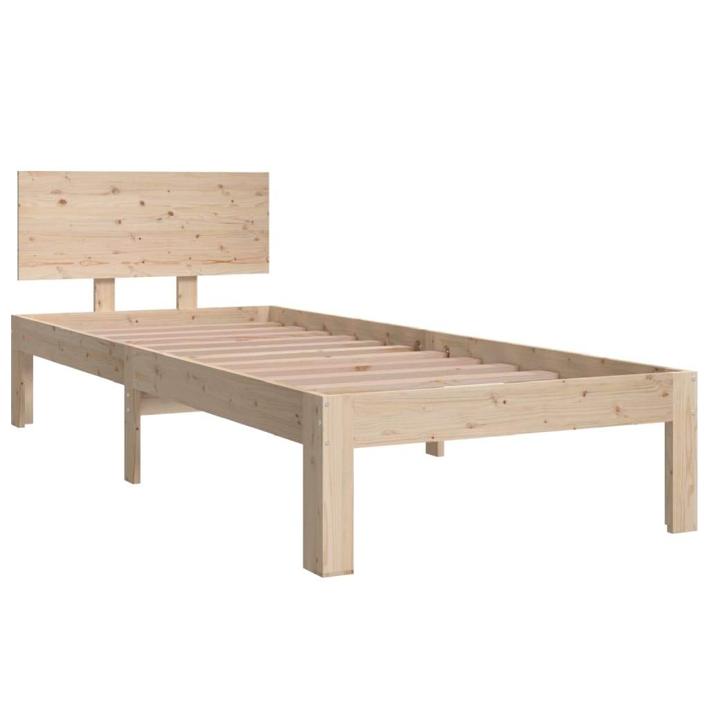 Bedframe Massief Hout 75X190 Cm 2Ft6 Small Single