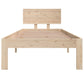 Bedframe Massief Hout 75X190 Cm 2Ft6 Small Single