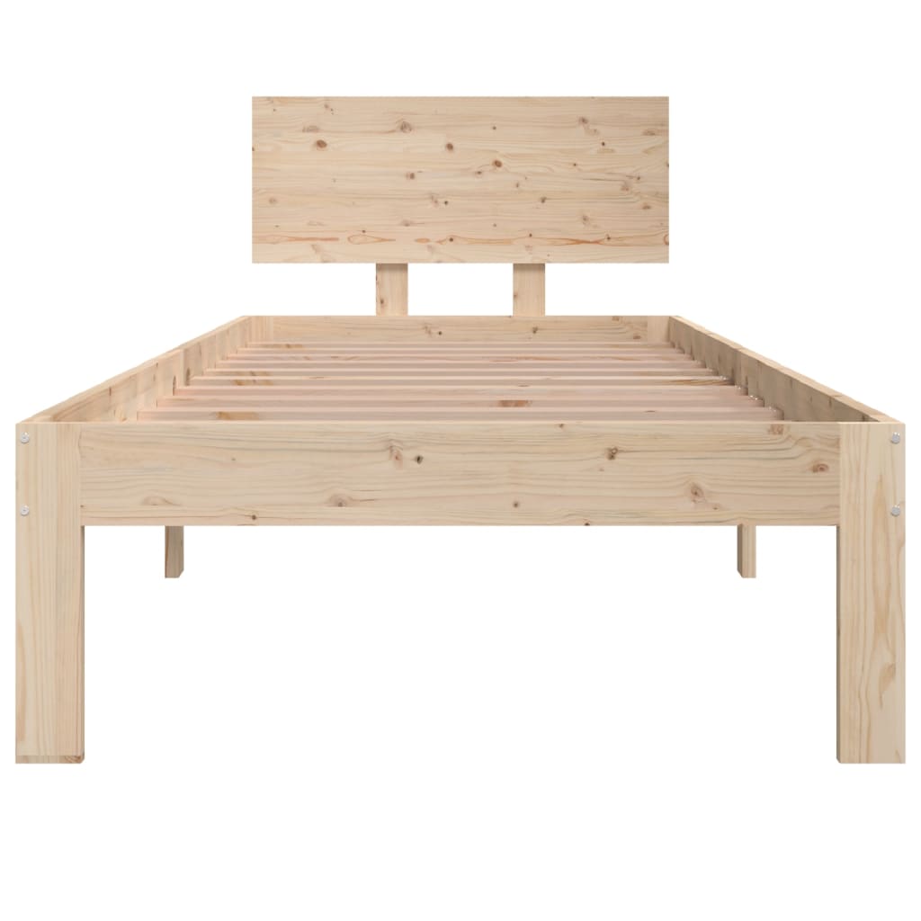 Bedframe Massief Hout 75X190 Cm 2Ft6 Small Single