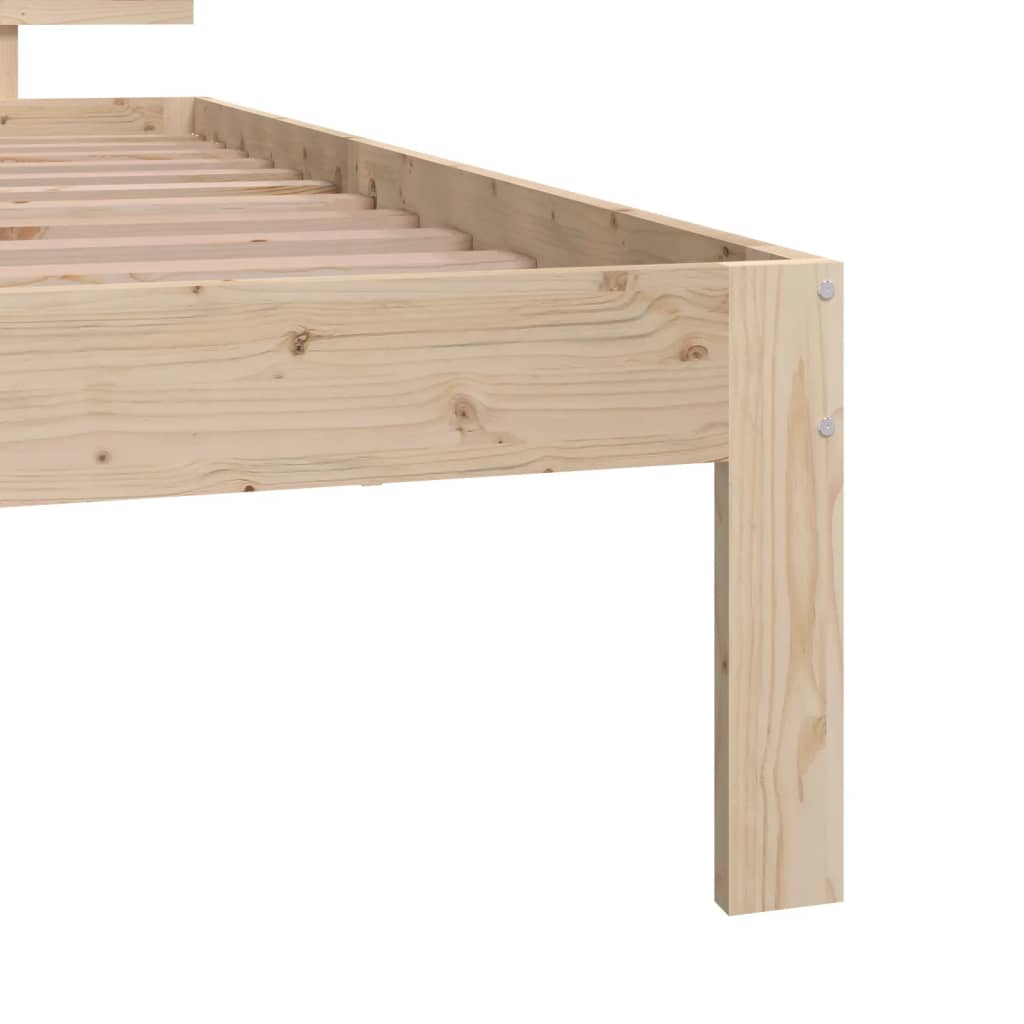 Bedframe Massief Hout 75X190 Cm 2Ft6 Small Single