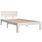 Bedframe Massief Hout Wit 90X190 Cm 3Ft Single