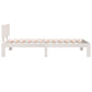 Bedframe Massief Hout Wit 90X190 Cm 3Ft Single