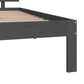 Bedframe Massief Hout Grijs 90X190 Cm 3Ft Single
