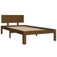 Bedframe Massief Hout Honingbruin 90X190 Cm 3Ft Single