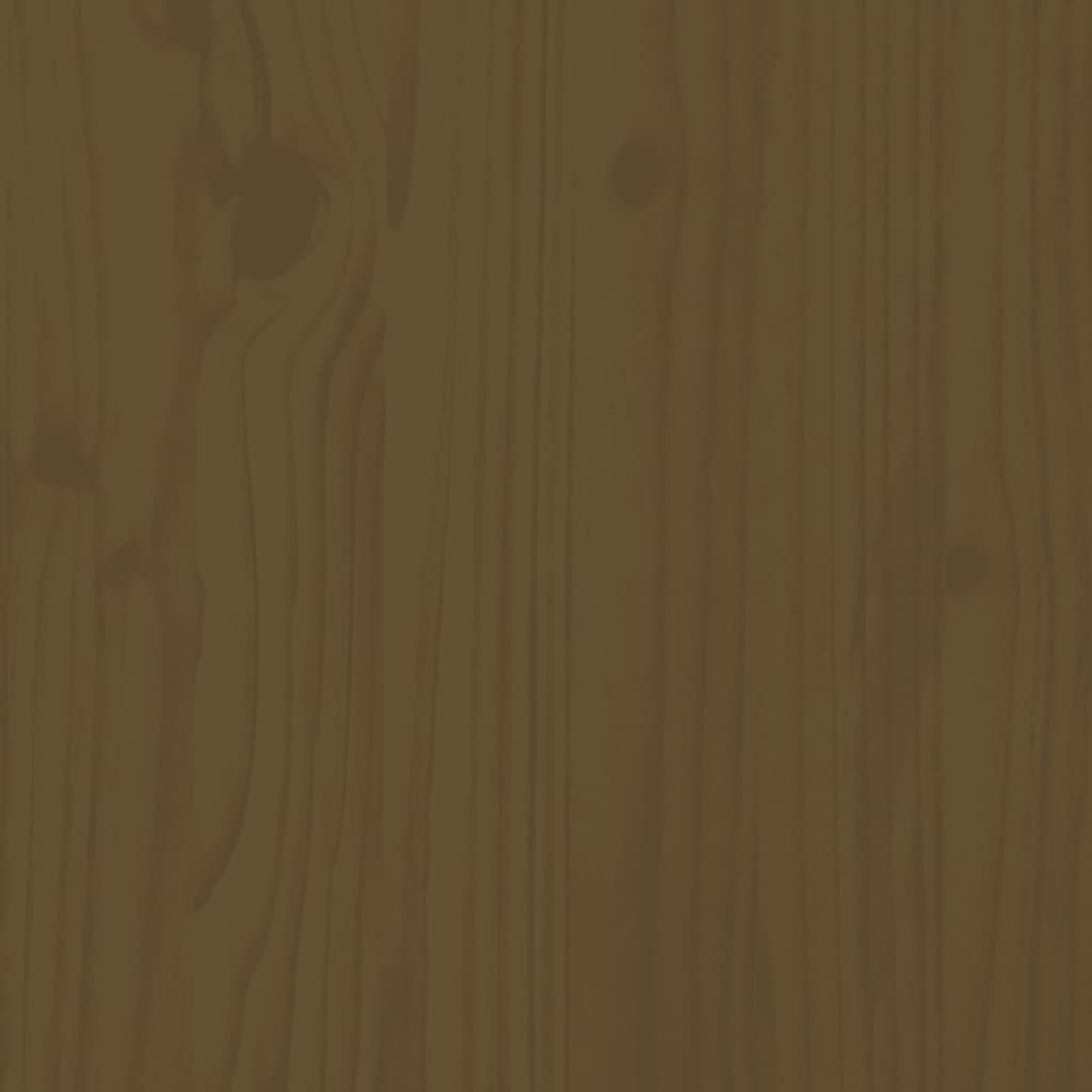 Bedframe Massief Hout Honingbruin 90X190 Cm 3Ft Single