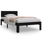 Bedframe Massief Hout Zwart 90X190 Cm 3Ft Single