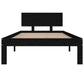 Bedframe Massief Hout Zwart 90X190 Cm 3Ft Single