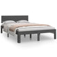 Bedframe Massief Hout Grijs 120X190 Cm 4Ft Small Double