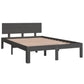 Bedframe Massief Hout Grijs 120X190 Cm 4Ft Small Double