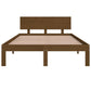 Bedframe Massief Hout Honingbruin 120X190 Cm 4Ft Small Double