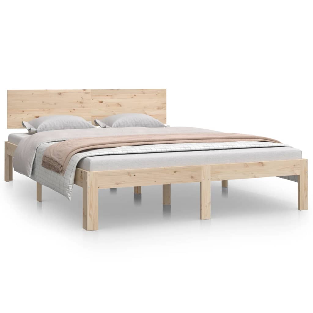 Bedframe Massief Hout 135X190 Cm 4Ft6 Double