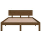 Bedframe Massief Hout Honingbruin 135X190 Cm 4Ft6 Double
