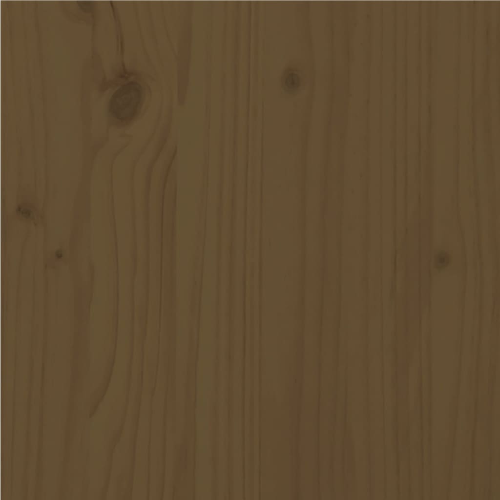 Bedframe Massief Hout Honingbruin 135X190 Cm 4Ft6 Double